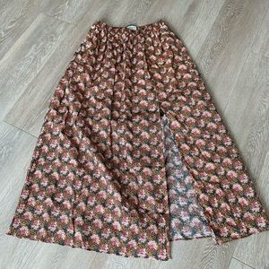 JCrew Collection side-slit maxi skirt in Ratti prism floral Sz XXS